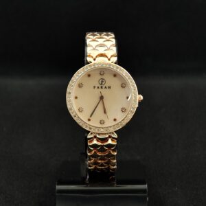 Farah Starfire Watch – Rose Dial & Rose Gold Bracelet - Image 1