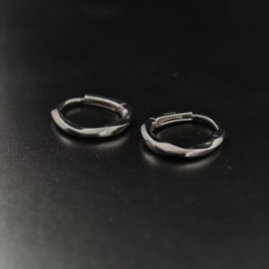 925 Twisted Hoop